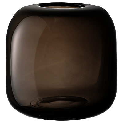 LSA International Molten Cube Vase, 17cm Smoke LSA International Molten Cube Vase, 17cm Smoke
